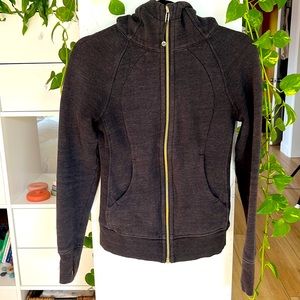 Lululemon full zip scuba hoodie size 2 EUC